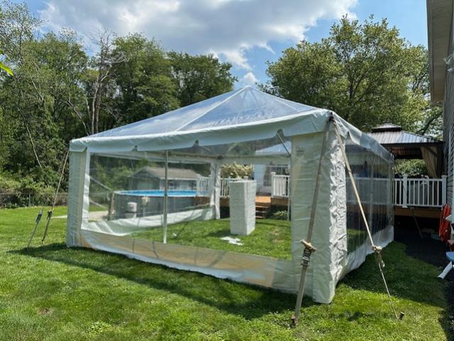 Rental store for EVENT TENT 20 X20  CLEAR FRAME in Hackettstown NJ
